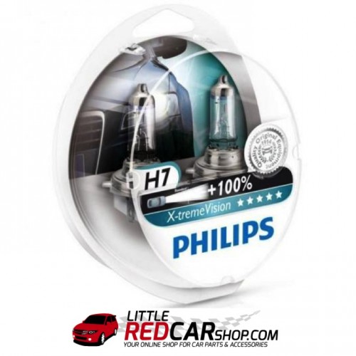 PHILIPS X-treme Vision H4 / H7 - (Twin Pack) - Headlight Bulbs - Little Red  Car Shop